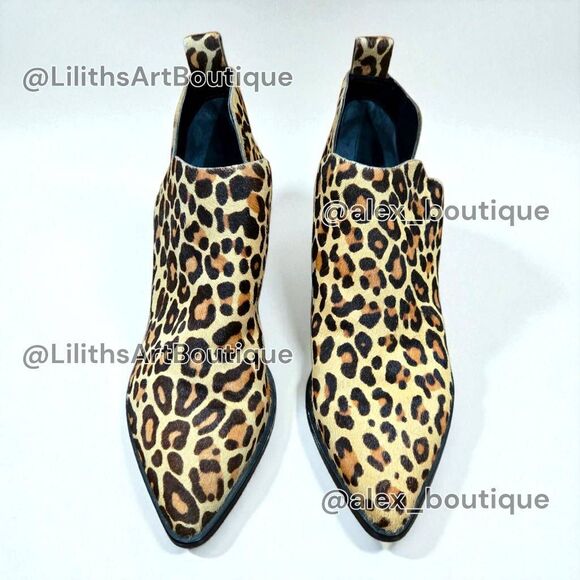 Dolce Vita Leopard Print Chelsea Slip-on Block Heel Booties(F032)-Size 7 - Picture 4 of 12